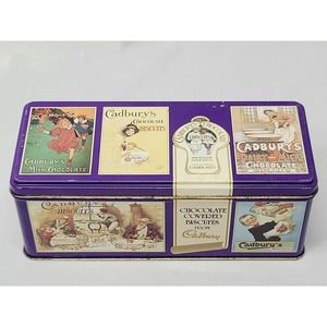 1998 Vintage Cadbury's Tin w/Hinged Lid
